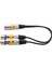 2x 30CM 3pin Xlr Erkek - 2 Xlr Dişi Ses Uzatma Kablosu Y Mıc Mıxer Kayıcı Için Dj Kablosu (Yurt Dışından) 5
