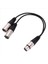 Yeni 3pin Xlr Dişi Jak - Çift 2 Erkek Fiş Y Ayırıcı Kablo Adaptörü 1 Ft Kordon (Yurt Dışından) 2
