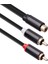 Rca Kablosu 2 Rca Erkek - 1 Rca Kadın Adaptör Ses Kablosu Aux Kablosu Iphone Edifer Ev Sineması DVD VCD Kulaklıklar (Yurt Dışından) 5