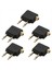 5pcs 3 5mm Fiş Adaptör Jakı Sesli Dönüştürücü Adaptör Adaptörü Havayolu Uçak Seyahat Kulaklık (Yurt Dışından) 2