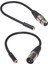 2 Pcs 0 3m Tel 3 Pin Xlr Stereo Ses Adaptör Mikrofon Adaptör Kablosu 1 Adet Dişi - 3 5mm Trs 1/8 Inç Dişi ve 1 Adet Erkek Ila 3 5mm Dişi (Yurt Dışından) 1