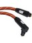 Emk 90 Derece Optik Kablo 5 1 Dijital Ses Spdıf Fiber Optik Ses Toslink Kablosu 1m (Yurt Dışından) 5