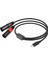 USB Tip C Erkek - 2 Xlr Erkek Amplifikatör Stereo Ses Kablosu 32BIT/384KHZ Akıllı Telefonlar Dizüstü Bilgisayar 1 Metre (Yurt Dışından) 1