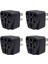 4x Abd Seyahat Fiş Adaptörü Ab/uk/au/ın/cn/jp/asıa/italya/brezilya - Abd&#39 Ye (Tip B) 3 Prong Abd Fişi Şarj Converter Siyah (Yurt Dışından) 1