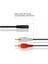 2 Adet 3 5mm Jack Dişi - 2 Dişi Jaklar Stereo Adaptör Ses Ayırıcı 2 Rca Jack Aux Stereo Ses Kablosu (Yurt Dışından) 2