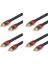 4x Fsu Dijital Audio Rca Kablo Premium Stereo Rca - Rca Koaksiyel Spdıf Kablo Erkek Hoparlör Hıfı Subwoofer Kablosu Av 0 5m (Yurt Dışından) 3