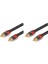 4x Fsu Dijital Audio Rca Kablo Premium Stereo Rca - Rca Koaksiyel Spdıf Kablo Erkek Hoparlör Hıfı Subwoofer Kablosu Av 0 5m (Yurt Dışından) 4