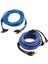 2 Pcs 5m 2 Rca - 2 Rca Tapa Araç Stereo Ses Kablosu 1 Pcs Amplifikatör Örgülü Alet ve 1 Pcs Bakır Kablo Sistemi Amplifikatörü Örgülü (Yurt Dışından) 1