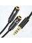 3 5mm Kulaklık Splitter Adaptörü (Mikrofon + Ses) Erkek Kadın Stereo Jak Y Hattı Akıllı Telefon Için Mp3 Mp4 Oynatıcı (Yurt Dışından) 2