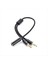 3 5mm Kulaklık Splitter Adaptörü (Mikrofon + Ses) Erkek Kadın Stereo Jak Y Hattı Akıllı Telefon Için Mp3 Mp4 Oynatıcı (Yurt Dışından) 3