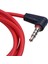 3 5mm 1/8 Inç Erkek - Erkek 4 Kutuplu Araba Aux Audio Cord Kablosu Kayıt Kulaklık Kırmızı (Yurt Dışından) 3