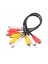 Yeni 3 Rca Erkek Kriko - 6 Rca Dişi Fiş Ayırıcı Sesli Video Av Adaptör Kablosu (Yurt Dışından) 1