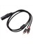 Xlr - Çift Rca Audio Kablosu A1 Xlr Erkek 3 Pin - Çift Rca Erkek Fişi Stereo Ses Kablosu Amplifikatör Karıştırma Av Kablosu 1m (Yurt Dışından) 2