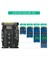 2&#39 Si 1 Arada M 2 Nvme Pcı-E / Ngff Sata Ssd-U 2 SFF-8639 Masaüstü Pc Için Combo Adaptörü (Yurt Dışından) 5