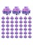 45PCS V3 Pro Lavanta Mor Anahtarlar 5 Pin 40GF Dokunma Anahtarı Mx Mekanik Klavye ile Uyumlu (Yurt Dışından) 3