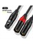 Xlr-Xlr Y-Sprıtter Kablosu Dengeli Xlr Kadın-Çift Xlr Erkek Ses Mikrofon Adaptörü 2 Xlr-Xlr Ses Adaptörü B (Yurt Dışından) 2