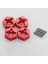 8x Metal 12MM Birleştirici Tekerlek Hub Hex Adaptörü Wltoys 104001 1/10 Rc Araba Yükseltme Parçaları Aksesuarları Kırmızı (Yurt Dışından) 4