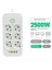 Çok Tap Socket 6AC AC100-250V Outlets Extension Cable 2500W Power Outlet Evi Elici Vectaclace Eu Fişi Için (Yurt Dışından) 4