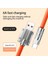 3x 120W 6A Süper Hızlı Şarj USB C Şarj Kablosu USB Type-C Şarj+Veri Aktarımı 2-1 Arada Cep Telefonu Kablosu Turuncu (1m) (Yurt Dışından) 3