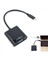 2x Usb-C Usb3 1 Adaptör Kablosu Için C Tipi VGA Erkek-Vga Kadın Video Aktarım Dönüştürücü MacBook 12 Inç Için 1080P (Yurt Dışından) 2