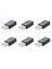 6x Siyah USB 2 0 A Tip A Dişi-Micro-Usb B Dişi Adaptör Fiş Dönüştürücü (Yurt Dışından) 1