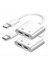 2pcs USB C-Usb-C Kulaklık Şarj Cihazı Adaptörü Pd Hızlı Şarjlı 2&#39 Si 1 Arada T Tip C Ses Adaptörü USB C Splitter Dongle (Yurt Dışından) 1