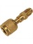 R32 R454B Pirinç Adaptör 1/4 Inç Dişi - 1/4 Inç Erkek R-454B/R-32 Tankları Için Ters Diş (Yurt Dışından) 1