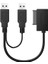 Usb2 0 Ila 6+7 13PIN Dizüstü Bilgisayar Cd-Rom Dvd-Rom Odd Adaptör Için Harici USB 2 0 Güç Kaynağına Sahip Ince Sata Kablosu (Yurt Dışından) 2