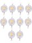 10 Adet Yüksek Güçlü 2 Pin 3W Sıcak Beyaz LED Boncuk Yayıcı 100-110LM (Yurt Dışından) 1