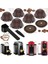 5pcs Nespresso Makinesi Için Yeniden Kullanılabilir Vertuo Pod 2 Silikon Kapaklı Kahve Kapsülü 1 Kaşık ve Fırça (150ML) (Yurt Dışından) 3