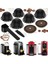 5pcs Nespresso Makinesi Için Yeniden Kullanılabilir Vertuo Kapsüller 2 Silikon Kapaklı Kahve Kapsülü 1 Kaşık ve Fırça (230ML) (Yurt Dışından) 3