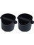 2x Kahve Öğütme Vuruş Kutusu ve Espresso Döküm Kutusu (Siyah) (Yurt Dışından) 1