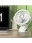 USB Şarj Edilebilir Fan Yurt Klipsli Tip Taşınabilir Mini Masa Fanı 360 Derece Rotasyon LED Işığı ile Ayarlanabilir Fan (Yurt Dışından) 2