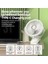 USB Şarj Edilebilir Fan Yurt Klipsli Tip Taşınabilir Mini Masa Fanı 360 Derece Rotasyon LED Işığı ile Ayarlanabilir Fan (Yurt Dışından) 5
