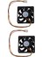 2x Cpu Fan Radyatör Fanı 60 x 60 mm Kutu Bilgisayar - Siyah (Yurt Dışından) 1