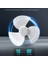 USB Fan DC5V Tavan Fanı 360 Derece Ayarlama Düşük Gürültülü Elektrik Fanı Kapalı Soğutma Fanı Defter Için (Yurt Dışından) 3