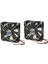 2x Siyah Plastik Muhafaza Dc 24V Cpu Soğutma Fanı W Metal Parmak Muhafızları (Yurt Dışından) 1