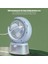 LED Fan Pille Çalışan Sessiz Fan Taşınabilir Nemlendirici Fan 600ML Tank 3 Hızları Ayarlanabilir USB Şarj Edilebilir Fan C (Yurt Dışından) 2