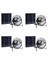 4x Mini Güneş Paneli Powered Ventilatör Fan Taşınabilir 5W 4 Inçlik Sera Güneş Egzoz Fanı Office Out Moor (Yurt Dışından) 1