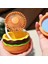 Mini Şarj Edilebilir Fan 500MAH Burger Şekli Çok Işlevli Masa Fanı 3 Hızlar Ayna Universal Fan B Dahil (Yurt Dışından) 4