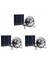 3x Mini Güneş Paneli Powered Ventilatör Fan Taşınabilir 5W 4 Inçlik Sera Güneş Egzoz Fanı Ofis Açık (Yurt Dışından) 1