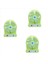 3x Taşınabilir Şarj Edilebilir Mini Fan Hava Soğutucu Mini Masa Fanı USB Soğutma Şarj Edilebilir El Taşınır Fanlar Yeşil (Yurt Dışından) 1
