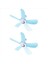 2x 5 Tavan Fanları Mini Sessiz 500MM Enerji Tasarruflu Hacimli Elektrikli Fan Tavan Fanı Yurt Için Switch Us Fişi (Yurt Dışından) 4