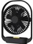 Masa Fan Küçük Fan Sessiz Gece Işığı ile USB Fan Masa Fanı Elektrikli Şarj Edilebilir Masaüstü Fan Yatak Odası Ofis-Black (Yurt Dışından) 1