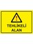 Tehlikeli Alan Isg Uyarı Levhası Pvc A5 15X21 cm 1