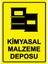 Kimyasal Malzeme Deposu Isg Uyarı Levhası Pvc A5 15X21 cm 1