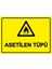 Asetilen Tüpü Isg Uyarı Levhası Pvc A5 15X21 cm 1