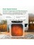 Mini Fan Isıtıcı Fan Isıtıcı Soketi Soket Isıtıcı Fan Isıtıcı 800 Watt Uzaktan Kumanda Ingiltere Fişi (Yurt Dışından) 3
