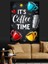 "kahve Zamanı" Renkli Poster Dekoratif Kanvas - Mdf Ahşap Tablo 3