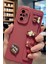 Redmi Note 10 Pro Uyumlu Kılıf Bordo Renk 3D Figürlü Darbe Emici Yumuşak Silikon Kapak 3